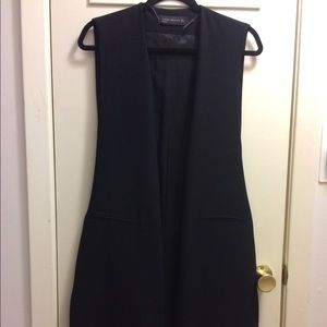 Zara Woman longline sleeveless vest waistcoat